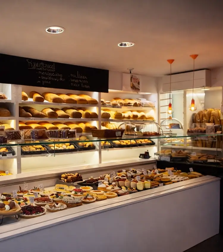 Bakkerij Alken Het Bakkershuis de winkel aan de binnenkant