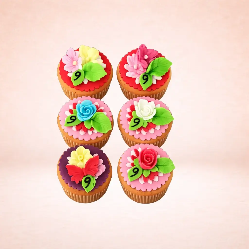 Cupcakes Bloemen Bakkerij Alken Het bakkershuis Bakker Alken